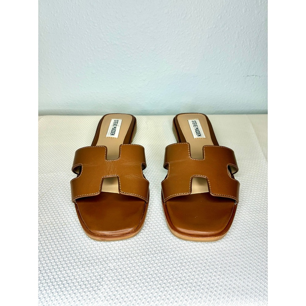 Women's Steve Madden Haydn Slide Sandals size 5.5. Brown color.